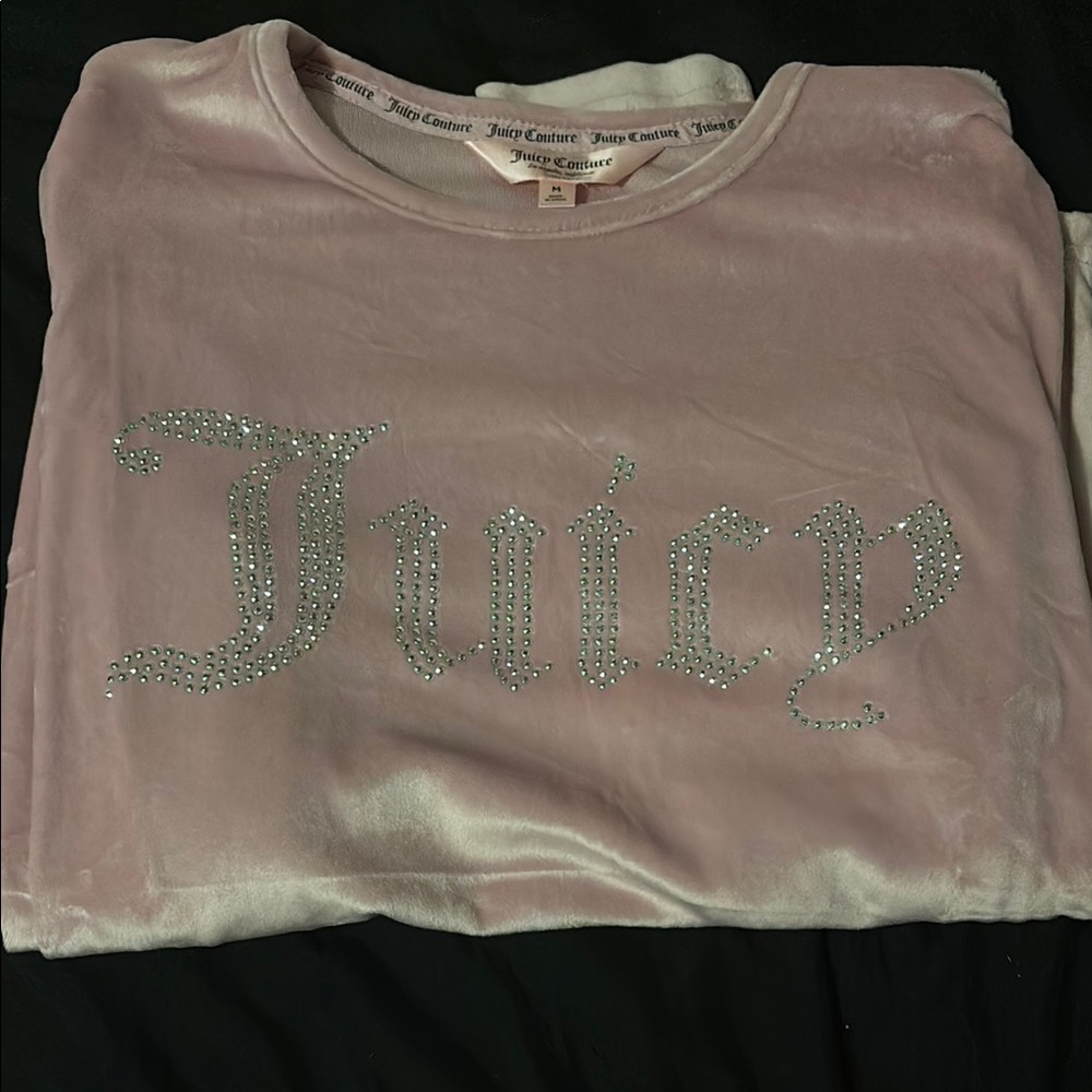 Juicy Couture Pink Velour Top